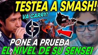 😱CONTRA SU PROFE! WISPER PONE A PRUEBA EL NIVEL DE SU SENSEI SMASH CON SU CHAOS  KNIGHT CARRY