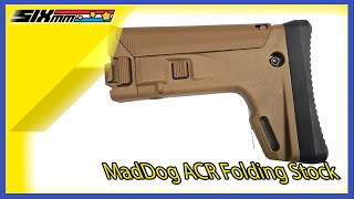 [MadDog] Adaptable ACR Folding Stock [For Cyber Gun SCAR AEG/ GBB Series[DE]