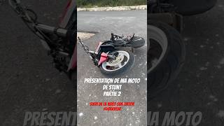 Une moto respectée 🙄 (présentation de ma stunt bike partie 2) #moto #stunt