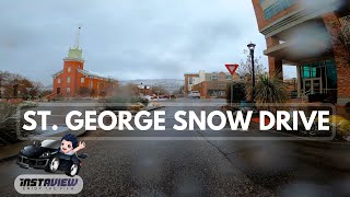 St. George Snow Drive - Utah - 4K 🇺🇸