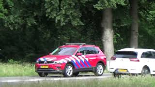 Brandweer Gelderland Midden onderweg naar heidebrand Ede