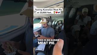 👨‍✈️ Pilot Taste Test: Australian Meat Pie at FL230 SO TASTY!! #pilotlife #aviation