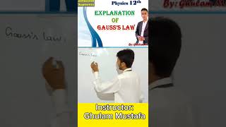 Guass's law #shortvideo #12thphysics #shorts