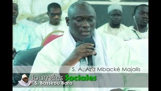 Journées Sociales S. Bassirou Bara - Discours S. A. Aziz Majalis