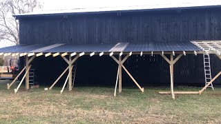 50’ carport build time lapse