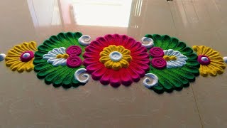 Border Rangoli Designs.Laxmi Poojan Rangoli.Diwali Rangoli Design.Rangoli Designs.Border Rangoli