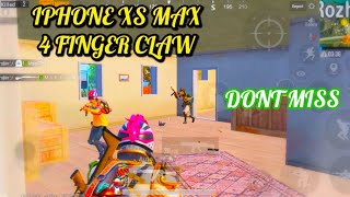 Iphone XS Max Make Best | 4 Finger Claw + Gyro | Pubg Mobile Montage