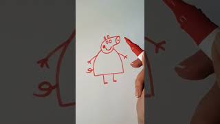 Easy drawing, Peppa Pig 🐖 😁