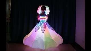 Top quality inflatable led costume light up dress for event show