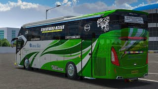 MOD BUSSID TERBARU MOD SR2 XHD LIVERY KURNIA BAKTI