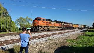 10/01/2022 BNSF 9042, CP 7013, BNSF 9975 @TrainswithAndy