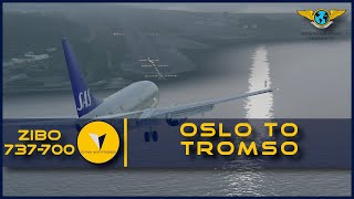 [X-Plane 11] Beautiful Approach into Tromsø | Zibo 737-700 SAS - Oslo ✈ Tromsø