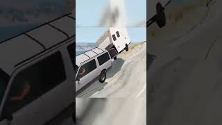 Cars vs Massive Speed Bumps - BeamNG Drive #shorts