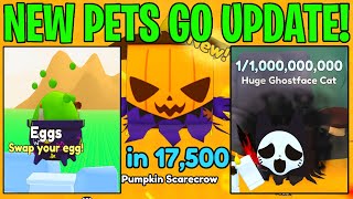 NEW PETS GO HALLOWEEN UPDATE! (HOW TO GET CANDY, NEW PETS, NEW EGGS, PUMPKIN POTIONS) ROBLOX