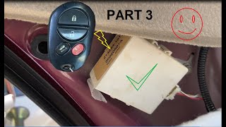 2007 avalon remote finally working with new RKE key fob part 3