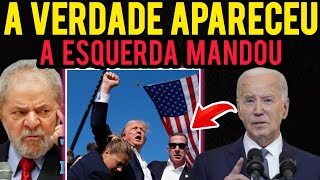 Biden ACABOU DE FALAR ISSO sobre tentativa de ASSASSIN4TO CONTRA Trump - E Lula...