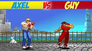 Mugen 2023 Axel Stone vs Guy Final Fight Streets of Rage