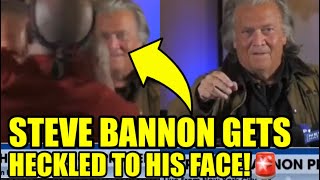 Trump’s Steve Bannon GETS HECKLED Right After Leaving PRISON