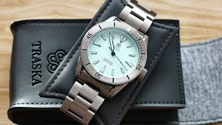 Traska Freediver Mint Dial - Stainless Steel Bezel Unboxing & First Impressions!