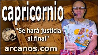 ♑️#CAPRICORNIO #TAROT♑️ Se hará justicia al final ⚖️ ✨ARCANOS.COM✨