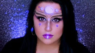 ALIEN MAKEUP TUTORIAL | Glam Alien Halloween Makeup 👽