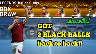 Legends : Italian Clubs Box Draw | BLACK BALLS!! | PES 2019 MOBILE