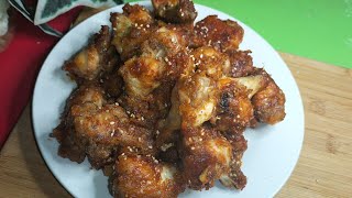 Korean Sticky Chicken Wings|Korean crunchy Fried Chicken Wings