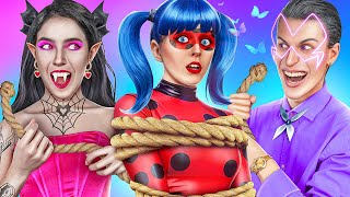 Vampire Vs Miraculous Ladybug! How to Become a Superhero