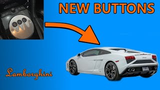 3D Printed Buttons for my 2013 Lamborghini Gallardo // No More Sticky Buttons