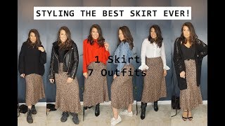 HOW TO STYLE LEOPARD PRINT | ONE SKIRT, SEVEN OUTFITS | COURTNEY WANDELOSKI