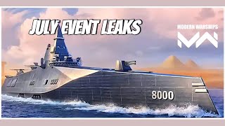 Modern Warships: July event leaks