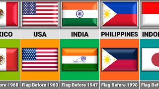 Previous Flag From Different Countries