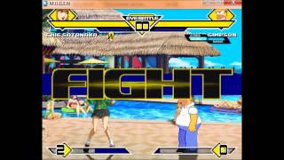 Mugen all stars legends Episode 103 Chie (me) VS EX Homer Simpson