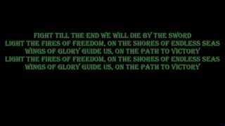 DragonForce - Die by the sword | Lyrics on screen | HD