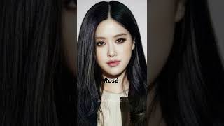 Blackpink in Black hair(All members vs Jisoo)⚡️ #blackpink #jisoo #shorts  #lisa #jennie #rose