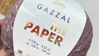 Włóczka Gazzal The Paper - Miękka Tasiemkowa Włóczka na Letnie Projekty