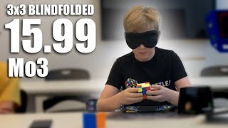 15.99 Official Rubik's Cube Blindfolded Mean! | Please be Quiet at UTS 2023