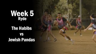 Jewish Pandas vs The Habibs - Ryde Monday Oztag MIXED Div 3 - Week 5