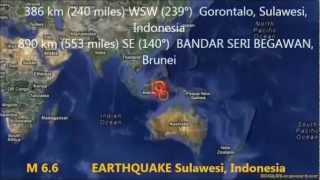 M 6.6 EARTHQUAKE - SULAWESI, INDONESIA 08/18/12