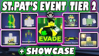 ST. PATRICK'S TIER 2 Event Items /  SHOWCASE and REVIEW  / EVADE / Roblox