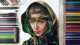 Drawing Sylvie (Lady Loki) | Fame Art