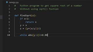 Write a program to get a Square of number. #python #programming #question #solution @codeworldabhi