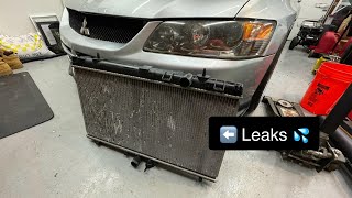 Lancer Evolution 8/9 Leaking Radiator Replacement