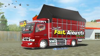 MOD BUSSID TRUCK CANTER HSD FULL ANIMASI + STROBO DETAIL