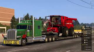 Hauling a combine | American Truck Simulator | EP 35