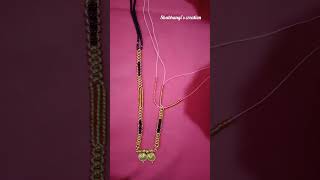 Mangalsutra design making at home-117#shorts