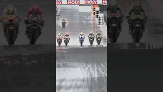 5 WAY BATTLE FOR P3 IN THE RAIN! MOTOGP23! #motogp #motogp23 #shorts