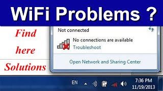 How To Fix WiFi "NOT CONNECTED"/ "No Connections Are Available" : Laptop WiFi Connection Problem 🔥