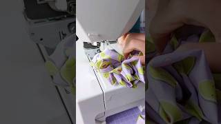 asmr 🥑💜 stitching seams of the XL scrunchies