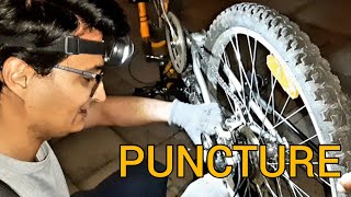 How To Fix Cycle Puncture In Germany | How To Change Cycle Tube | GermanNama EP 04 | SaadVentures